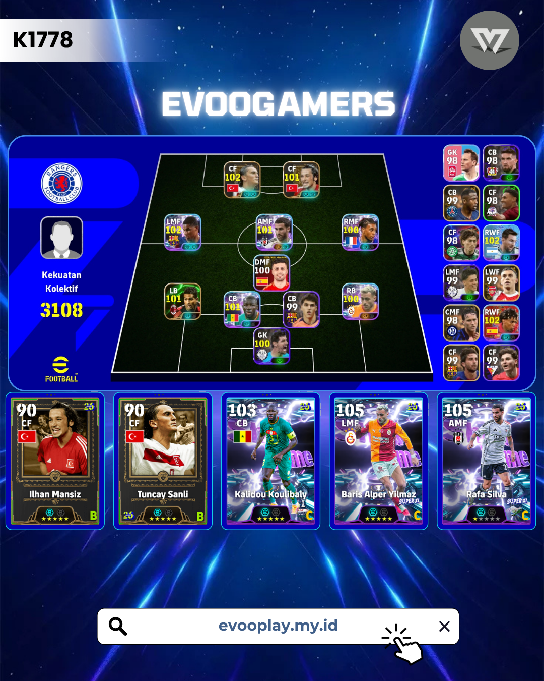 full pemain turky & koulibaly