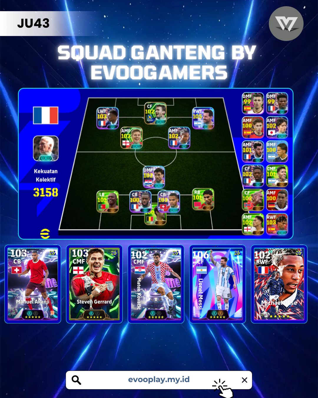 PACK PRANCIS FT LIONEL MESSI 