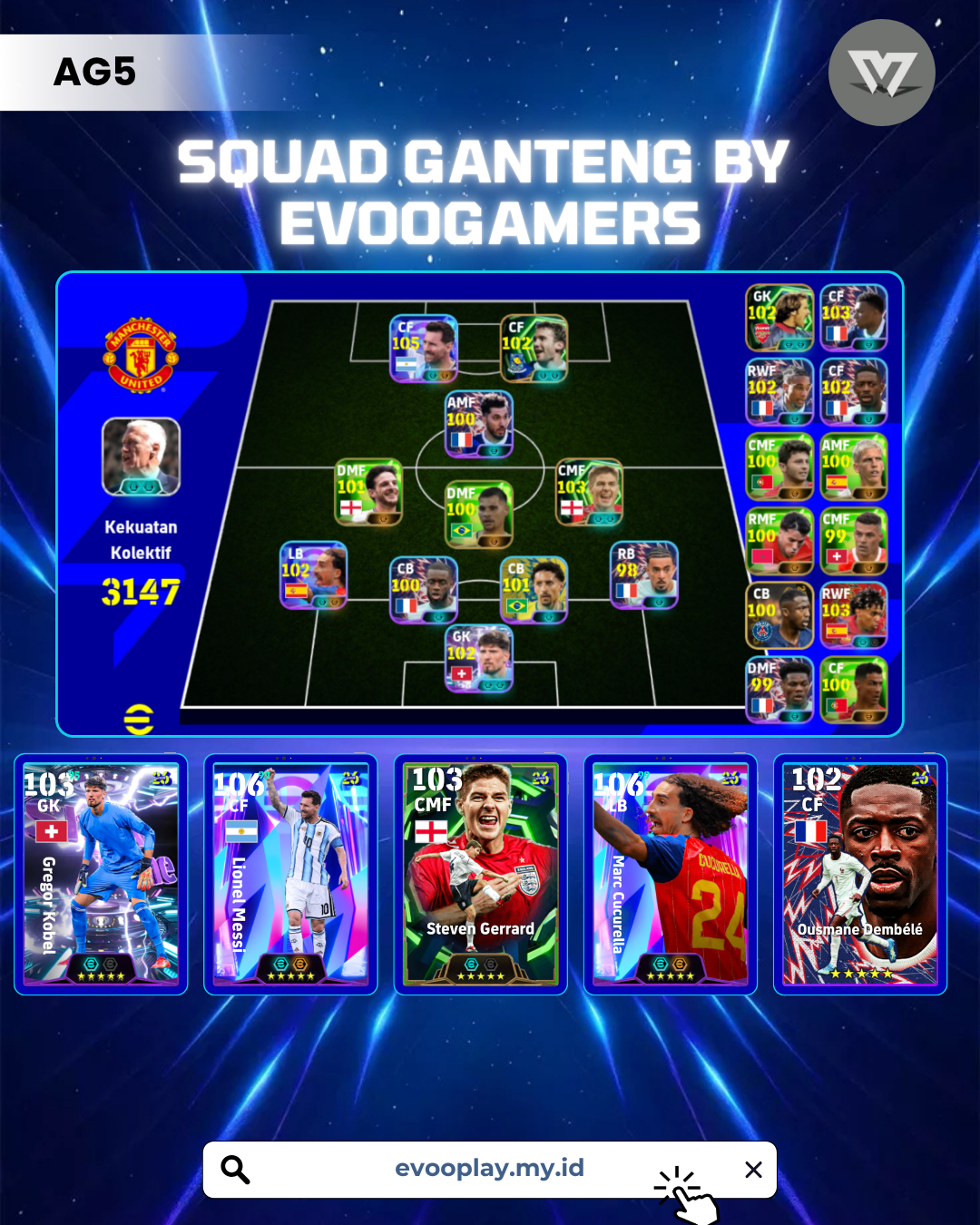 PACK PRANCIS FT LIONEL MESSI 