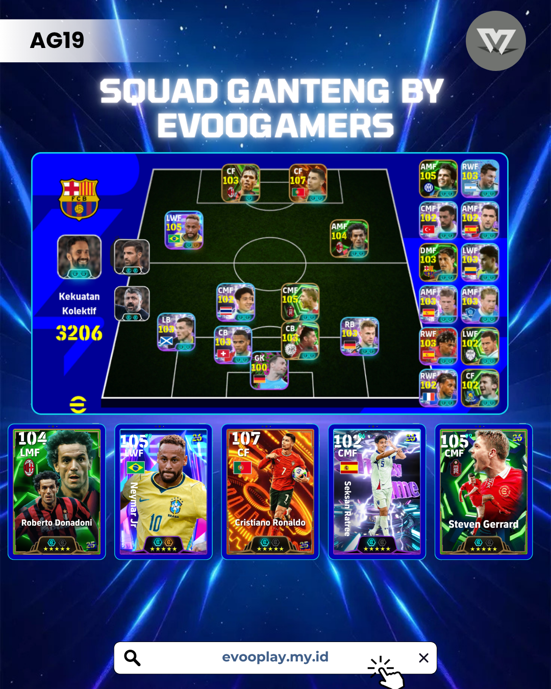 RONALDO BIGTIME FT NEYMAR, GERRAD DLL