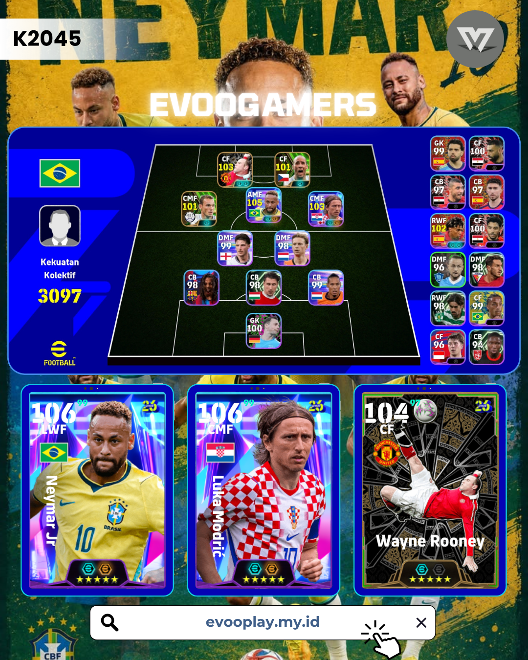 Neymar terkuat, Modric terkuat 