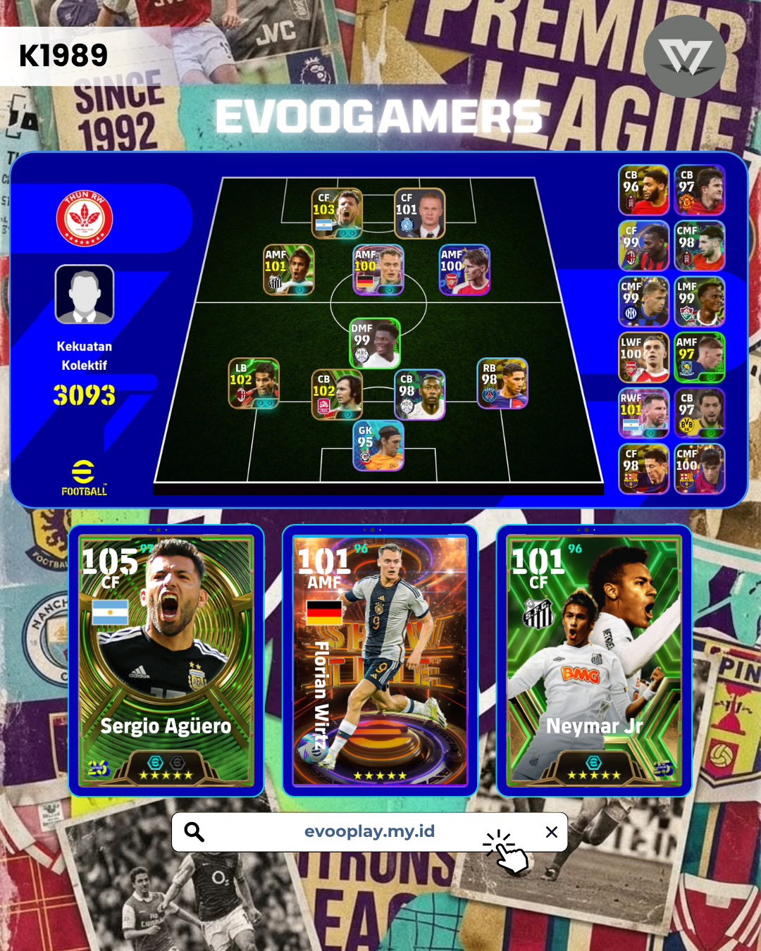 Neymar, Aguero,wirtz